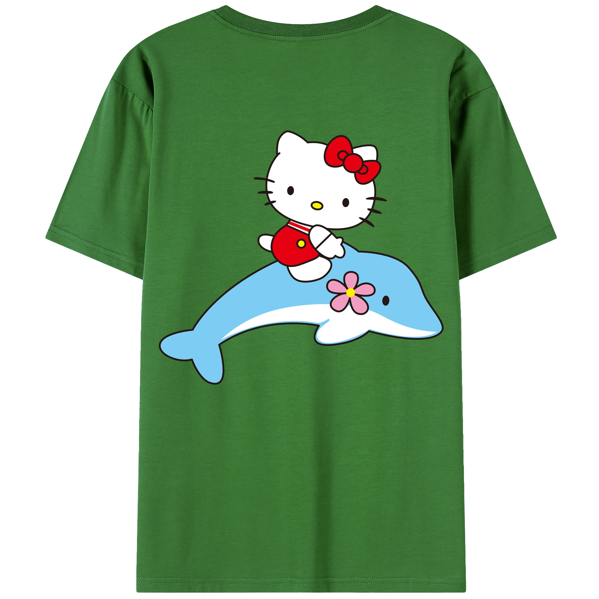 （画像用） Hello Kitty ハローキティ レディース半袖Tシャツ(バックプリント)
